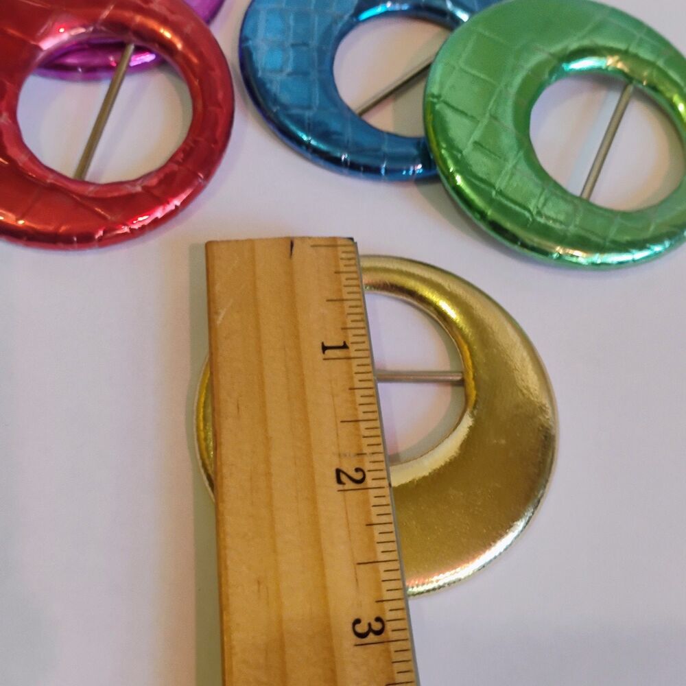 Vintage Y2K Shirt Clip /Belt Buckle / O-Ring Scarf Clip Taiwan READ VARIATIONS - Picture 5 of 12